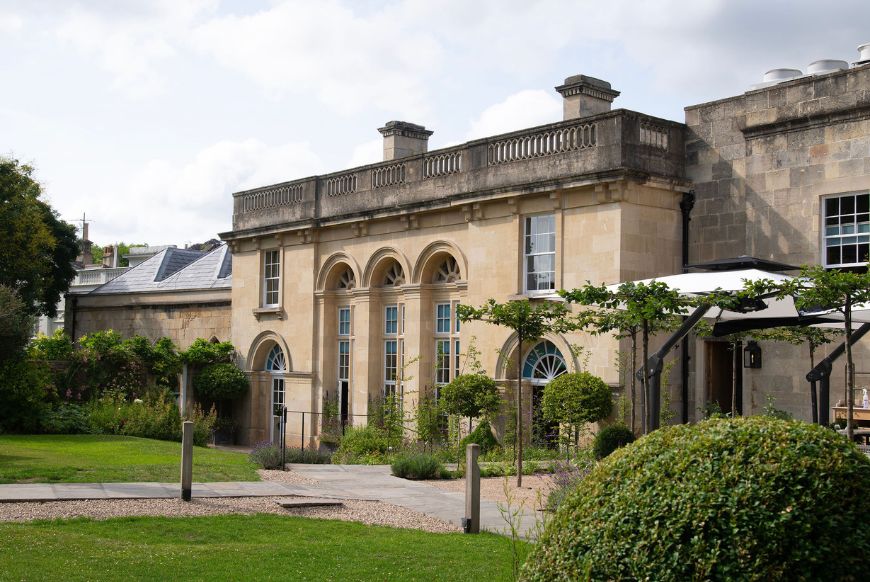 georgian building and gardens